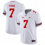 NCAA Ohio State Buckeyes Men's #7 C.J. Stroud White Nike Football College Jersey DEX7645XT